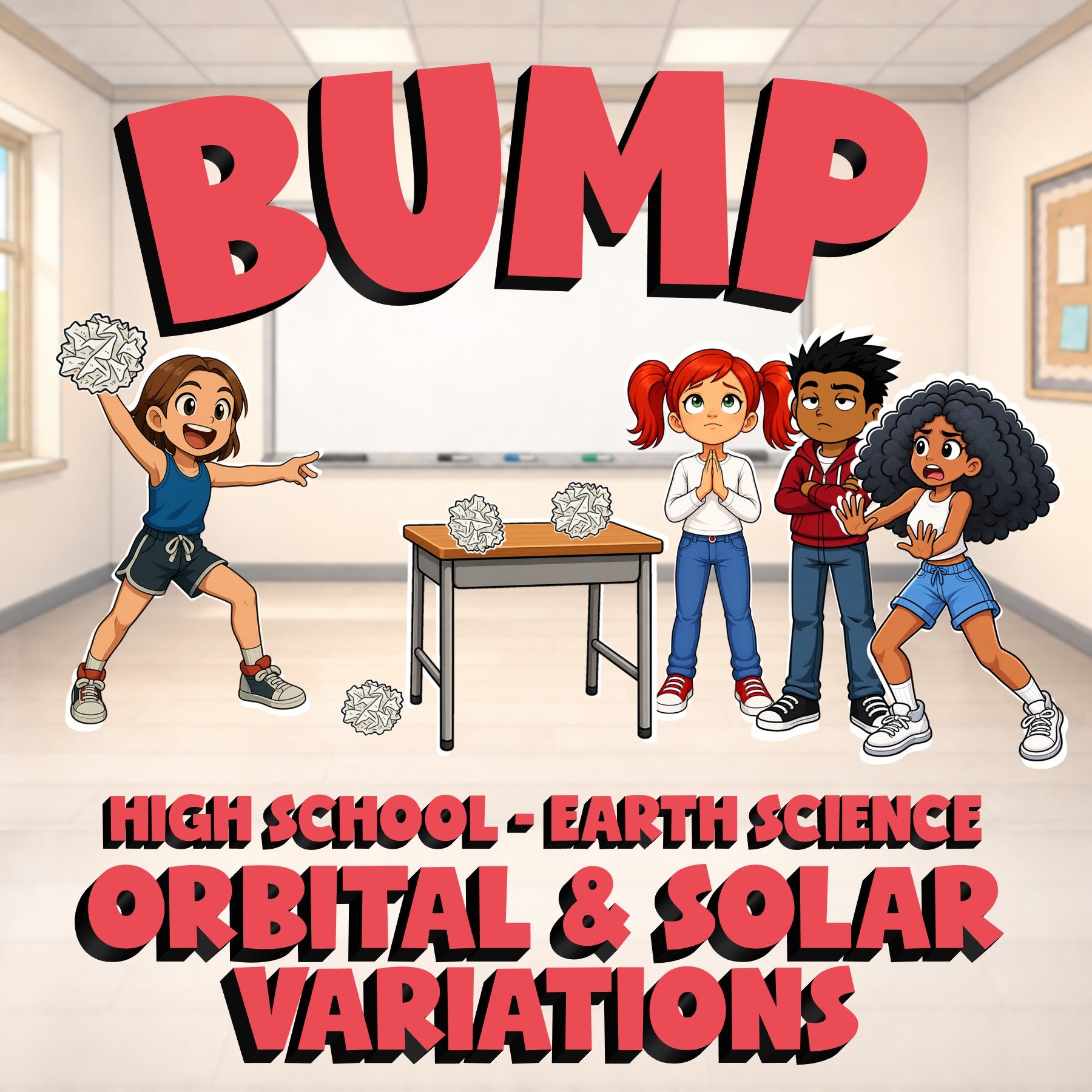 Orbital & Solar Variations BUMP Game - No Prep Earth Science Review Activity