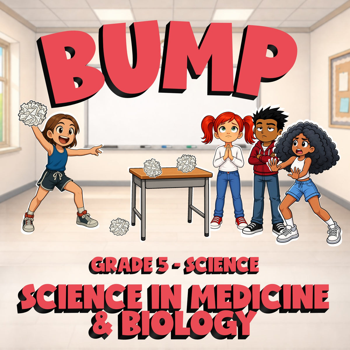 Science in Medicine & Biology BUMP Science Game - No Prep Grade 5 Review