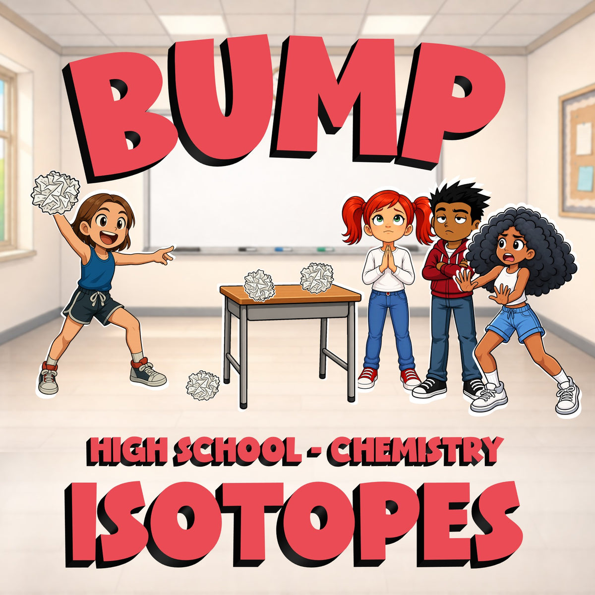 Isotopes BUMP Science Game - No Prep Chemistry Review Activity