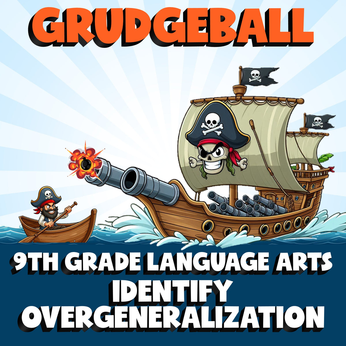 Identify Overgeneralization GRUDGEBALL ELA Game - No Prep Grade 9 Review