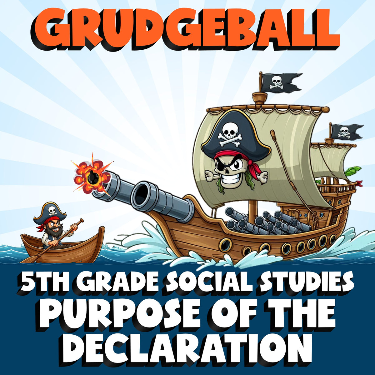 Purpose of the Declaration GRUDGEBALL Socials Game - No Prep Grade 5 Review