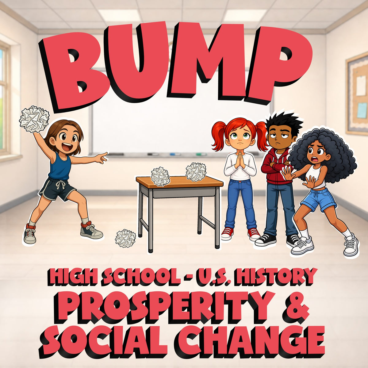 Prosperity & Social Change BUMP U.S. History Game - No Prep Review Activity