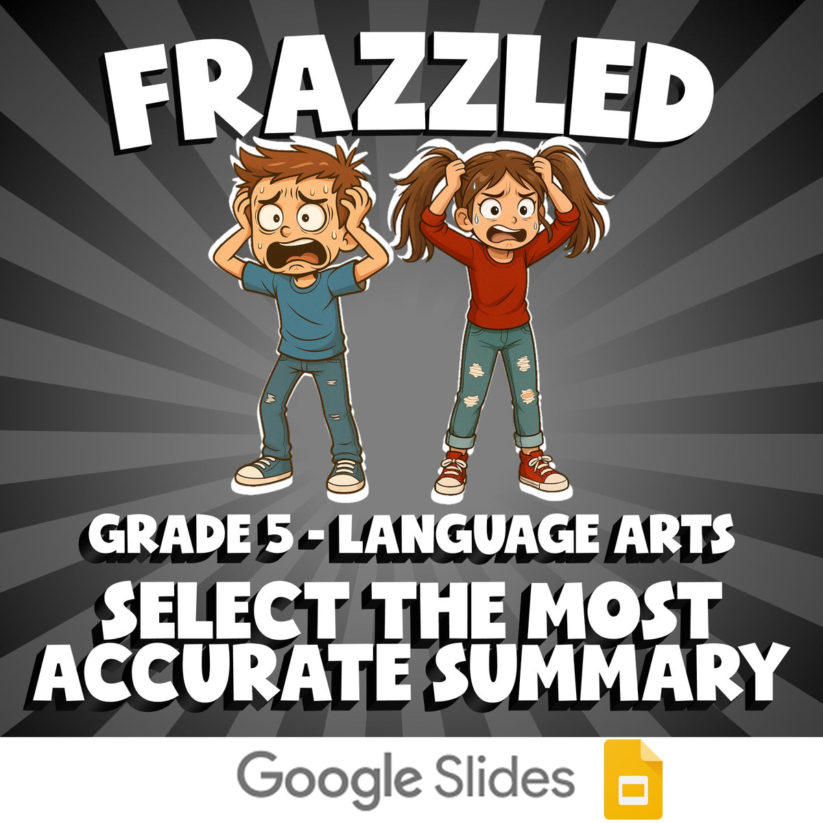 Select the Most Accurate Summary FRAZZLED ELA Game - No Prep Grade 5 Review