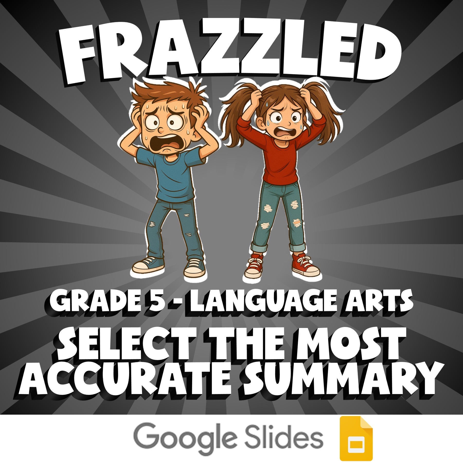 Select the Most Accurate Summary FRAZZLED ELA Game - No Prep Grade 5 Review
