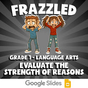 Evaluate the Strength of Reasons FRAZZLED ELA Game - No Prep Grade 7 Review