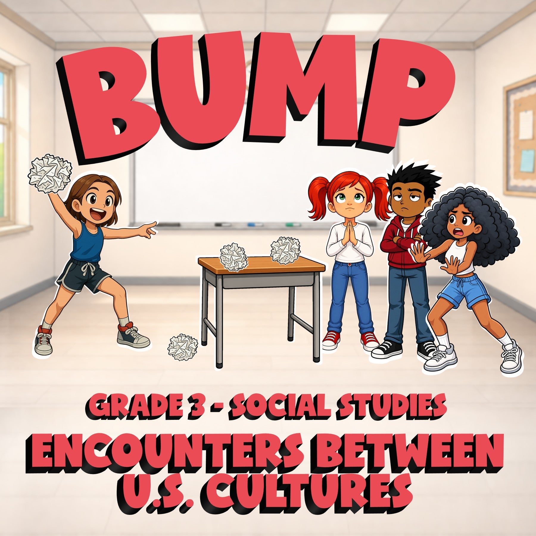 Encounters Between U.S. Cultures BUMP Socials Game - No Prep Grade 3 Review