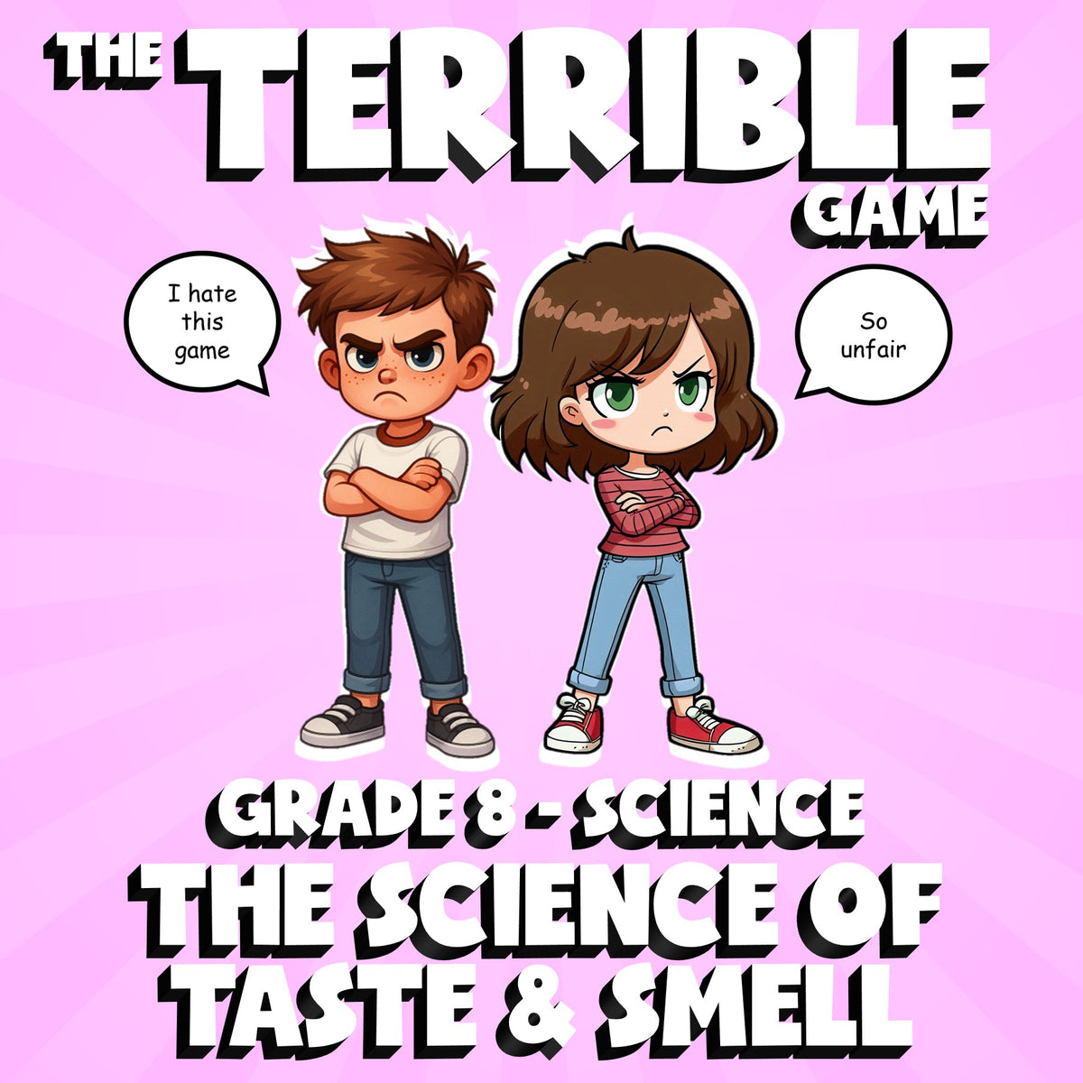 The Science of Taste & Smell THE TERRIBLE GAME - No Prep Grade 8 Science Review
