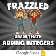 Adding Integers FRAZZLED Math Game - No Prep Grade 7 Review Activity