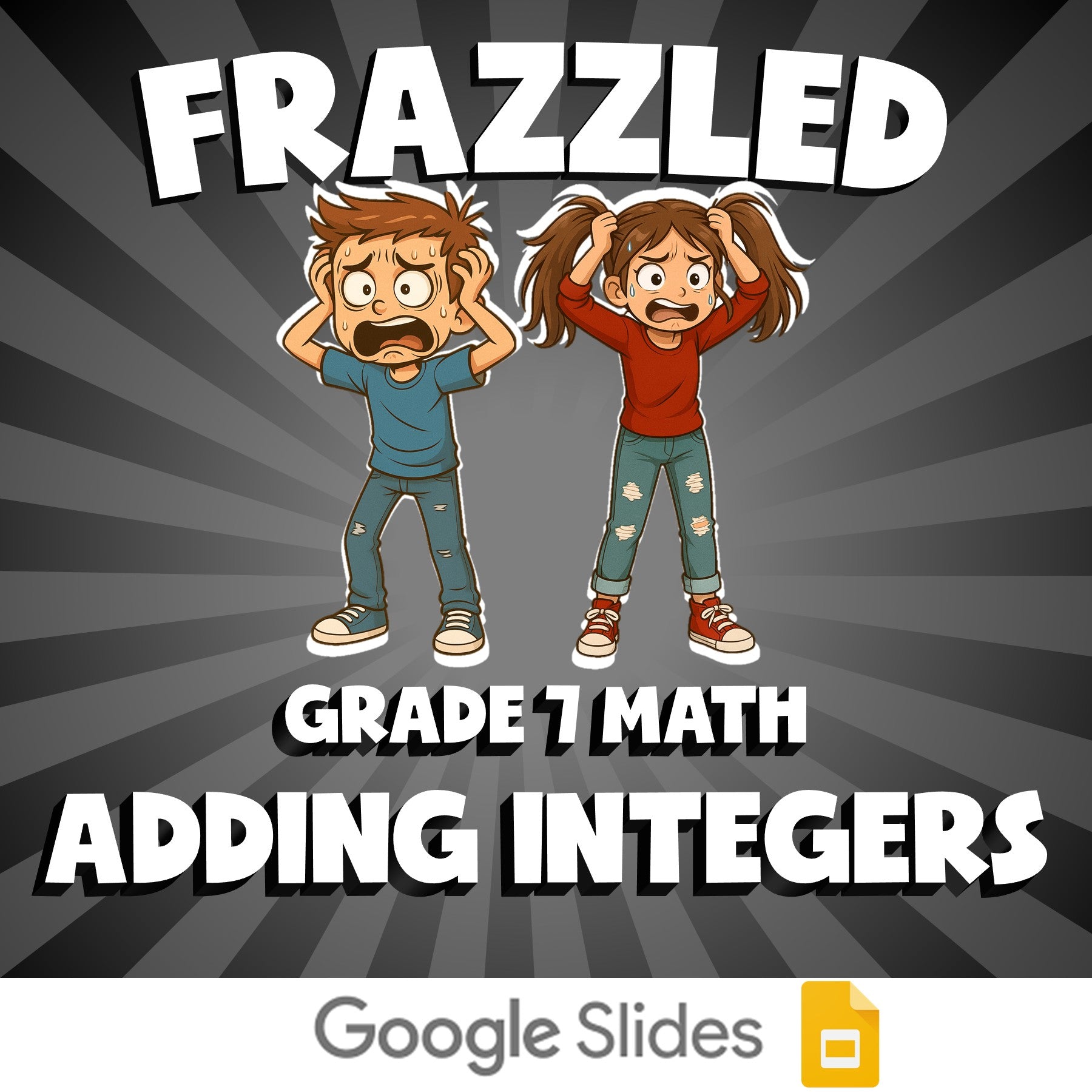 Adding Integers FRAZZLED Math Game - No Prep Grade 7 Review Activity