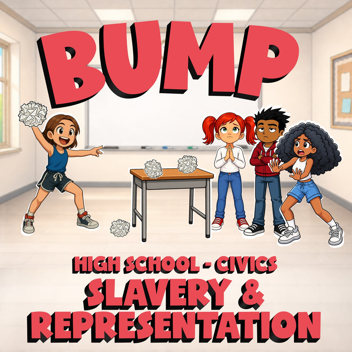 Slavery & Representation BUMP Civics Game - No Prep Review Activity