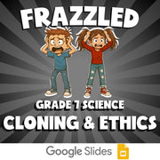 Cloning & Ethics FRAZZLED Science Game - No Prep Grade 7 Review Activity