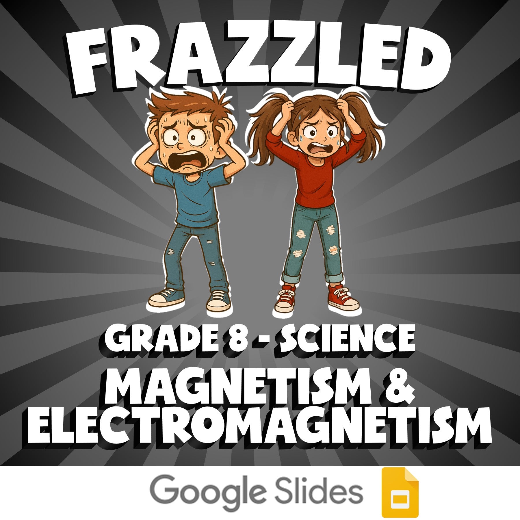 Magnetism & Electromagnetism FRAZZLED Science Game - No Prep Grade 8 Review