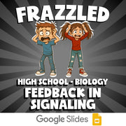 Feedback in Signaling FRAZZLED Science Game - No Prep Biology Review Activity