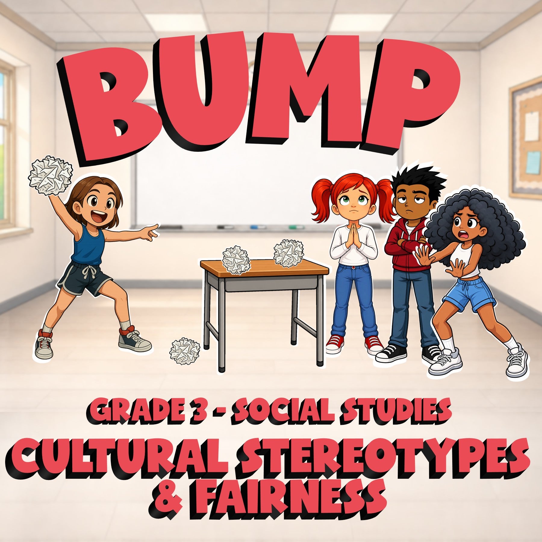 Cultural Stereotypes & Fairness BUMP Socials Game - No Prep Grade 3 Review