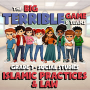 Islamic Practices & Law BIG TERRIBLE GAME - No Prep Grade 7 Socials Review
