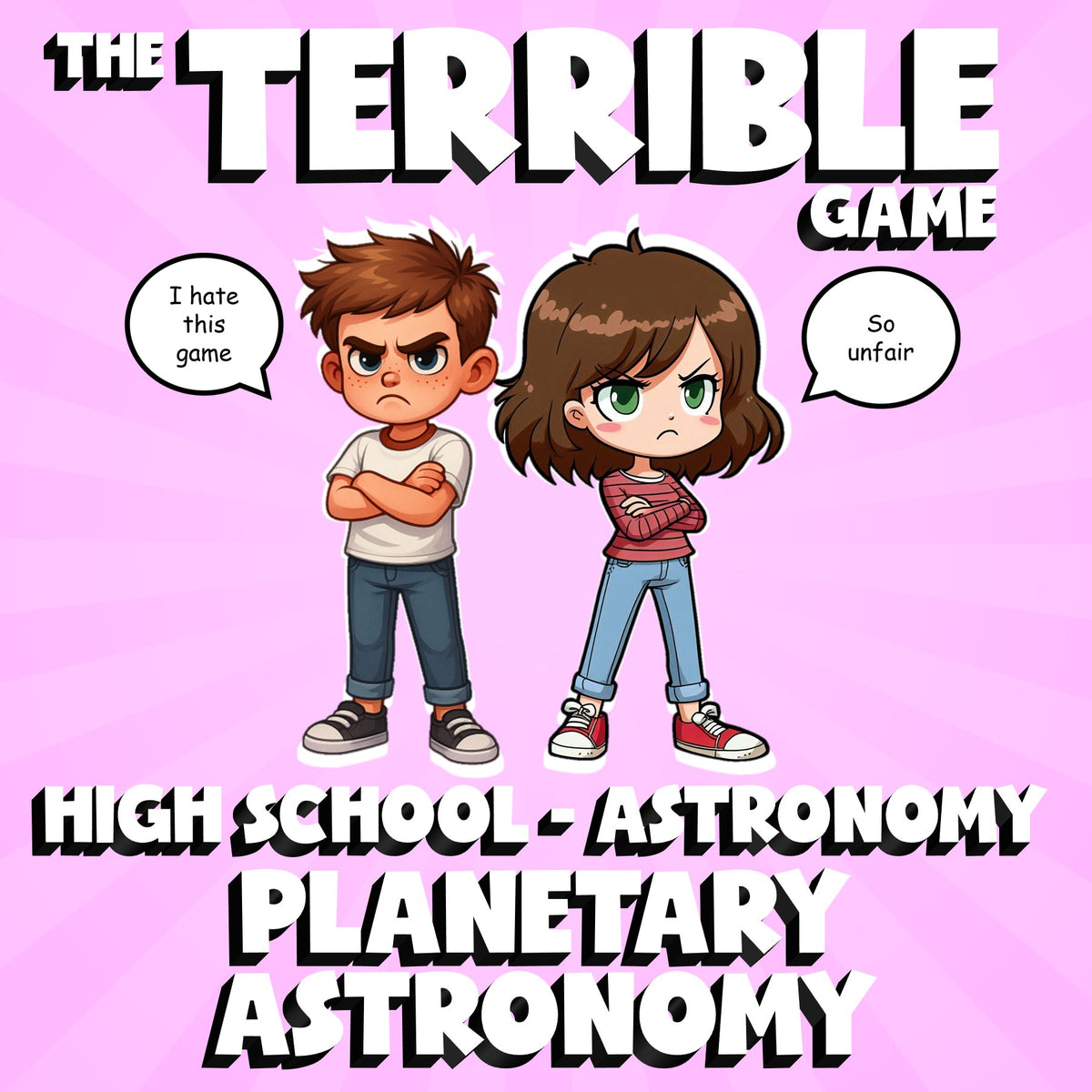 Planetary Astronomy THE TERRIBLE GAME - No Prep Astronomy Science Review