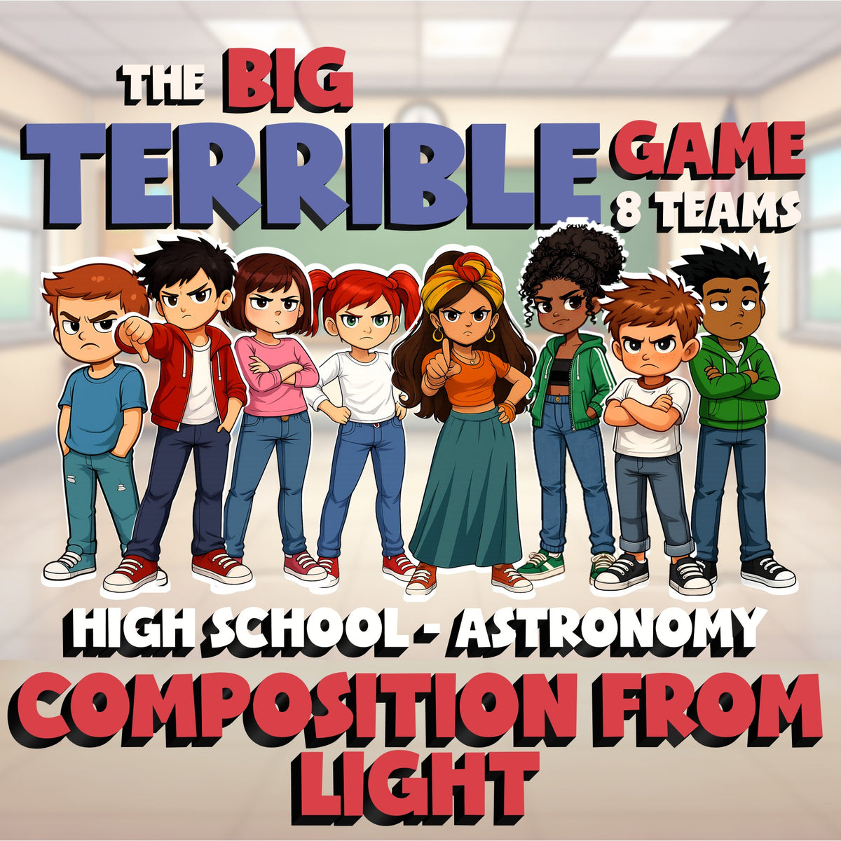 Composition from Light BIG TERRIBLE GAME - No Prep Astronomy Science Review