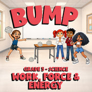 Work, Force & Energy BUMP Science Game - No Prep Grade 5 Review Activity