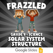 Solar System Structure FRAZZLED Science Game - No Prep Grade 9 Review Activity
