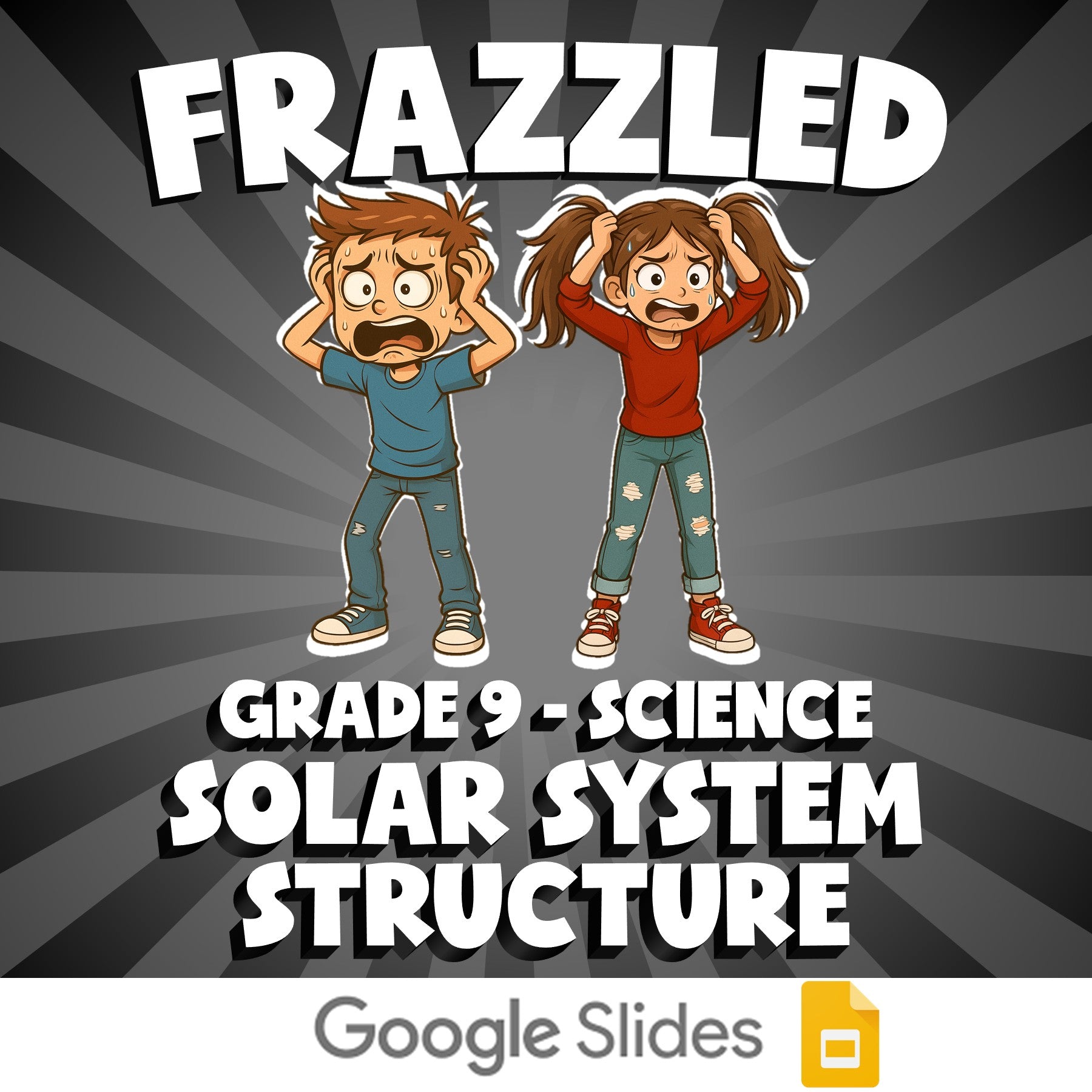 Solar System Structure FRAZZLED Science Game - No Prep Grade 9 Review Activity