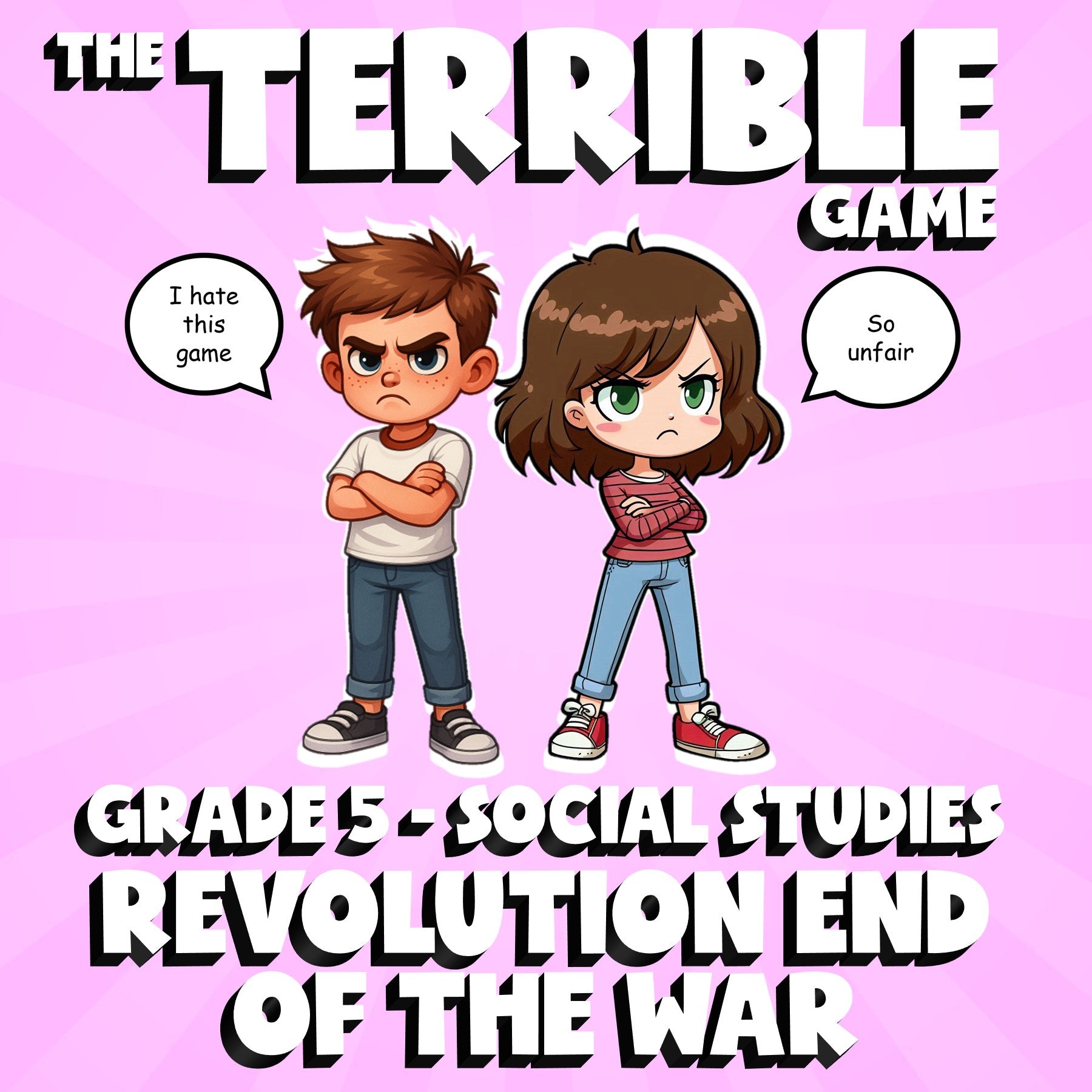 Revolution End of the War THE TERRIBLE GAME - No Prep Grade 5 Socials Review