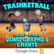 Using Graphs & Charts TRASHKETBALL Science Game - No Prep Grade 5 Review
