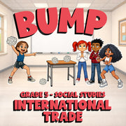 International Trade BUMP Socials Game - No Prep Grade 5 Review Activity
