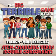 Stem-changing verbs (double consonant) BIG TERRIBLE GAME - French Exercise