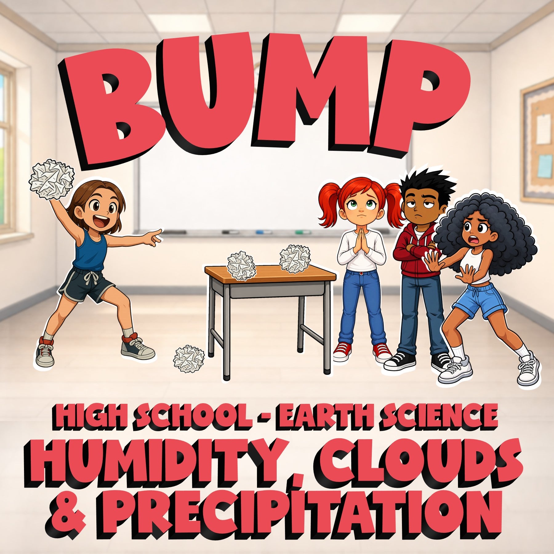 Humidity, Clouds & Precipitation BUMP Game - No Prep Earth Science Review