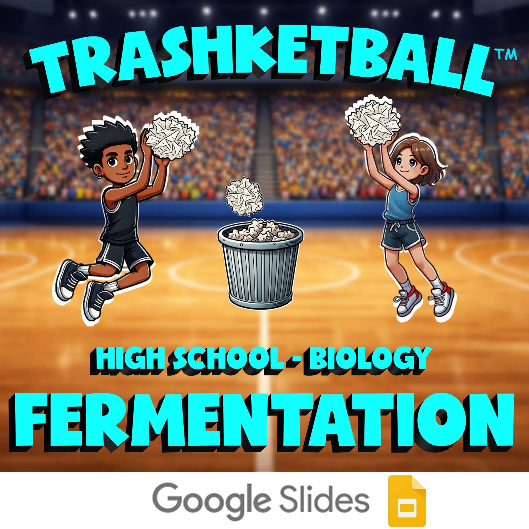 Fermentation TRASHKETBALL Science Game - No Prep Biology Review Activity