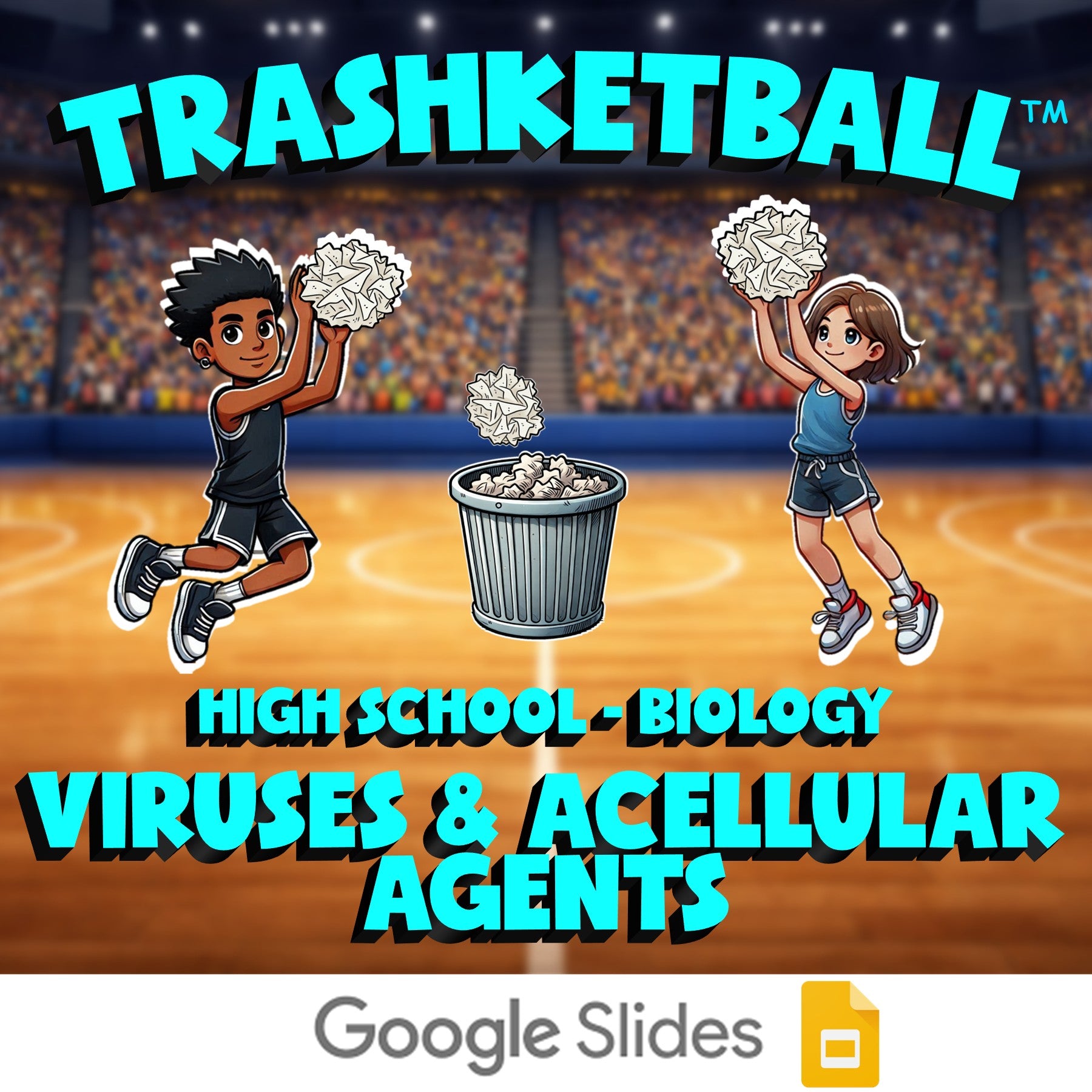 Viruses & Acellular Agents TRASHKETBALL Science Game - No Prep Biology Review