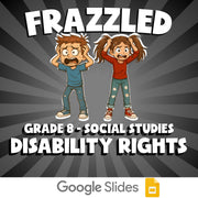 Disability Rights FRAZZLED Socials Game - No Prep Grade 8 Review Activity
