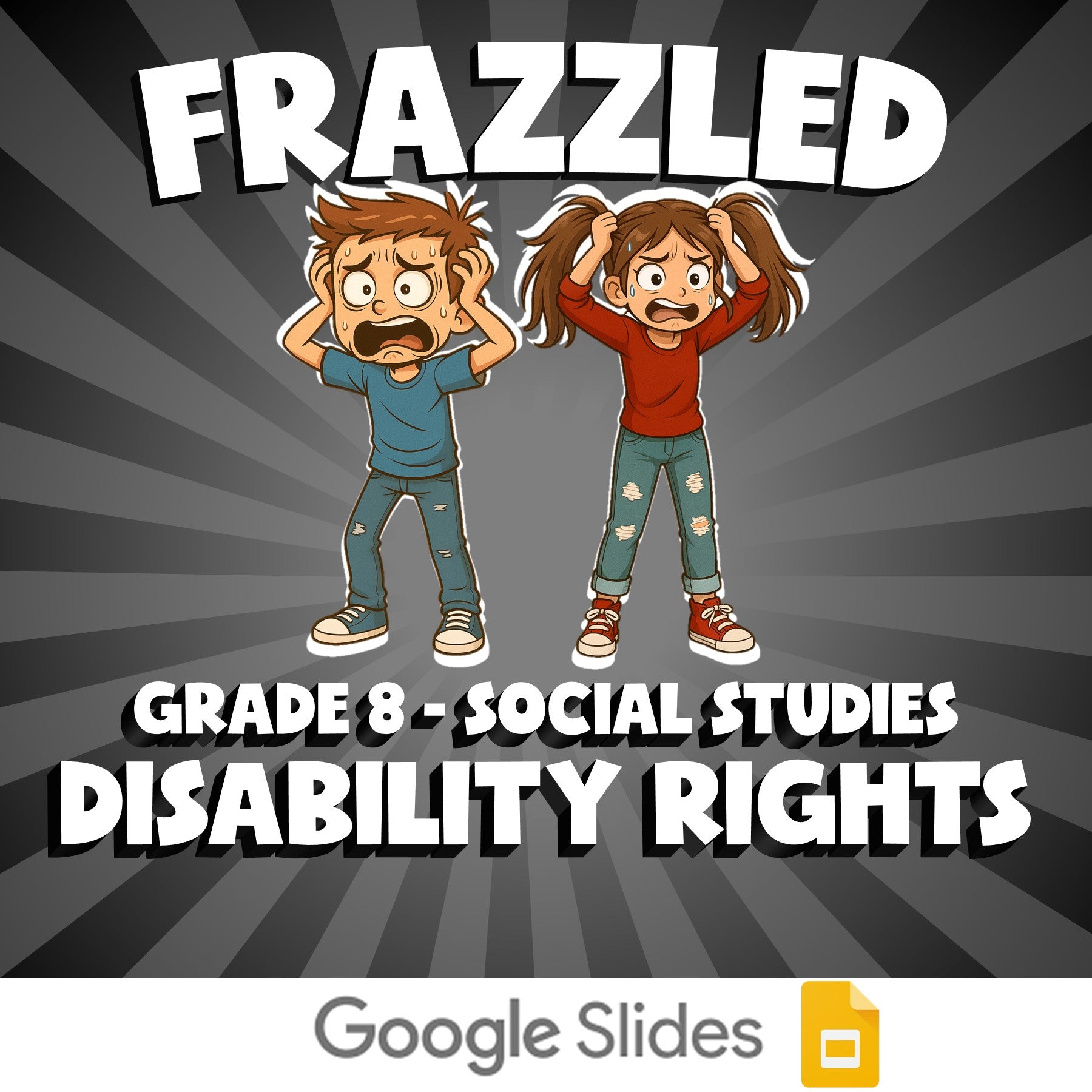 Disability Rights FRAZZLED Socials Game - No Prep Grade 8 Review Activity