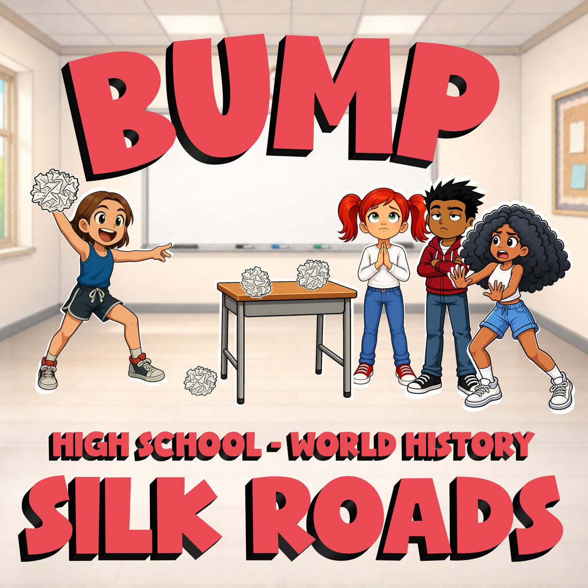Silk Roads BUMP Game - No Prep World History Review Activity