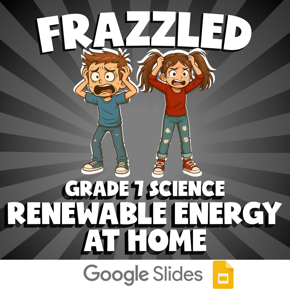 Renewable Energy at Home FRAZZLED Science Game - No Prep Grade 7 Review Activity