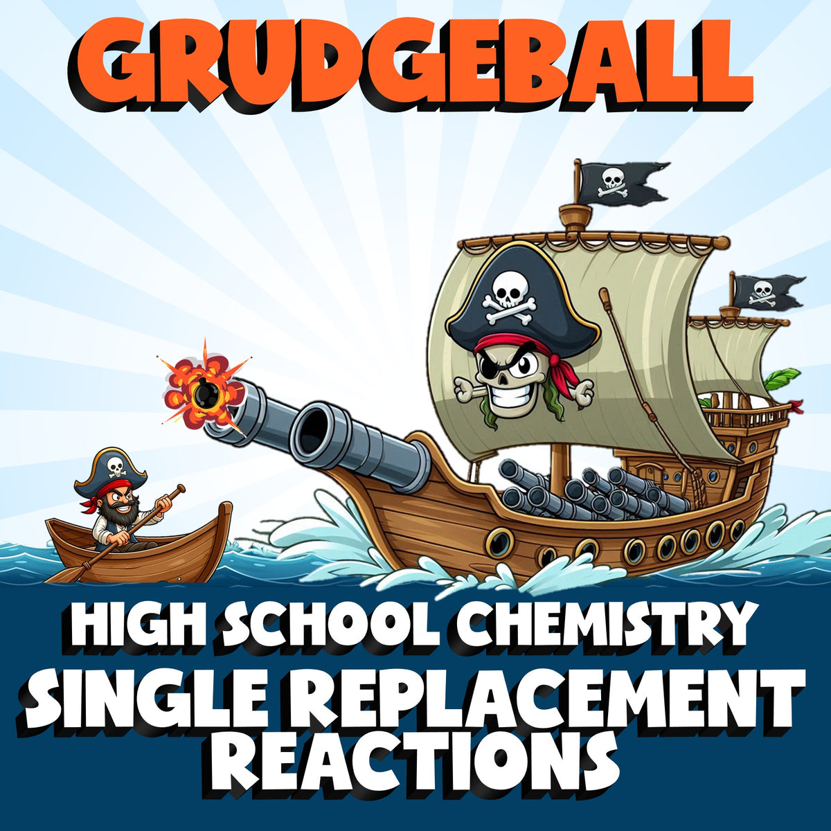 Single Replacement Reactions GRUDGEBALL Science Game - No Prep Chemistry Review