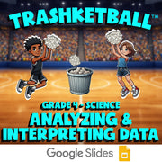 Analyzing & Interpreting Data TRASHKETBALL Science Game - No Prep Grade 4 Review