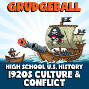 1920s Culture & Conflict GRUDGEBALL U.S. History Game - No Prep Review Activity