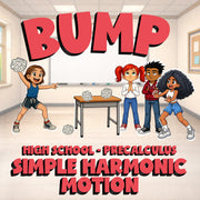 Simple Harmonic Motion BUMP Math Game - No Prep PreCalculus Review Activity