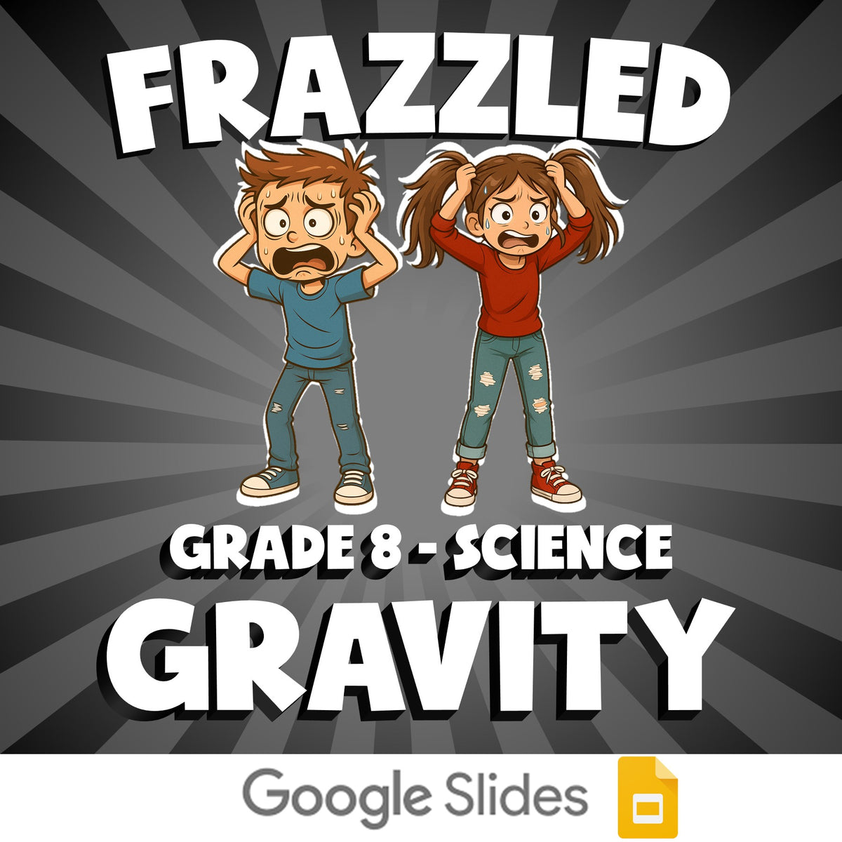 Gravity FRAZZLED Science Game - No Prep Grade 8 Review Activity