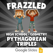 Pythagorean Triples FRAZZLED Math Game - No Prep Geometry Review Activity