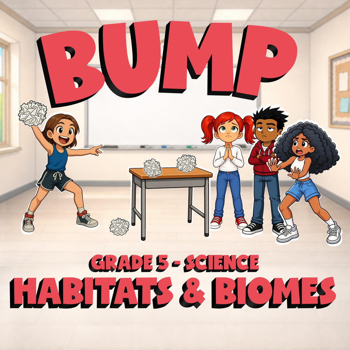 Habitats & Biomes BUMP Science Game - No Prep Grade 5 Review Activity