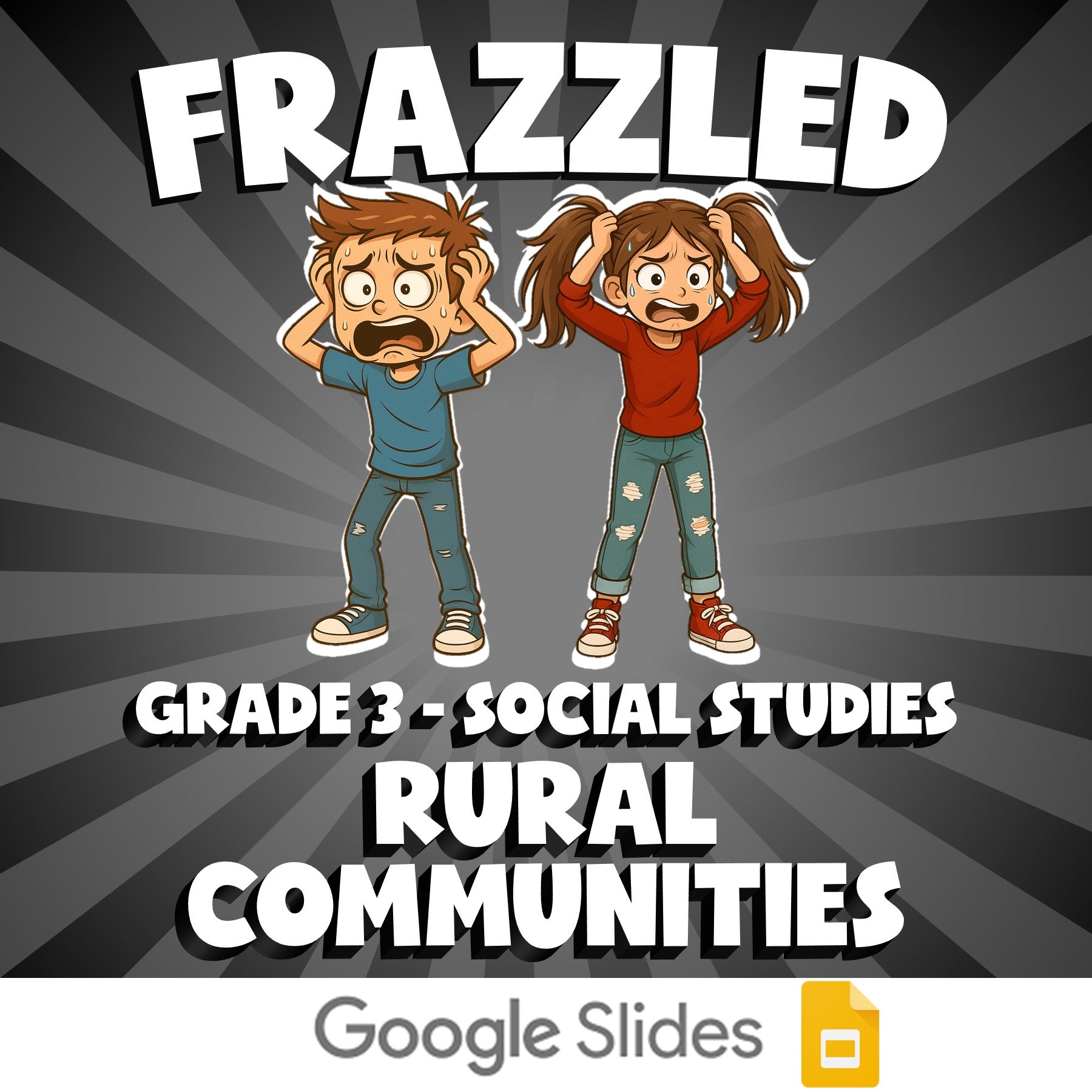 Rural Communities FRAZZLED Socials Game - No Prep Grade 3 Review Activity
