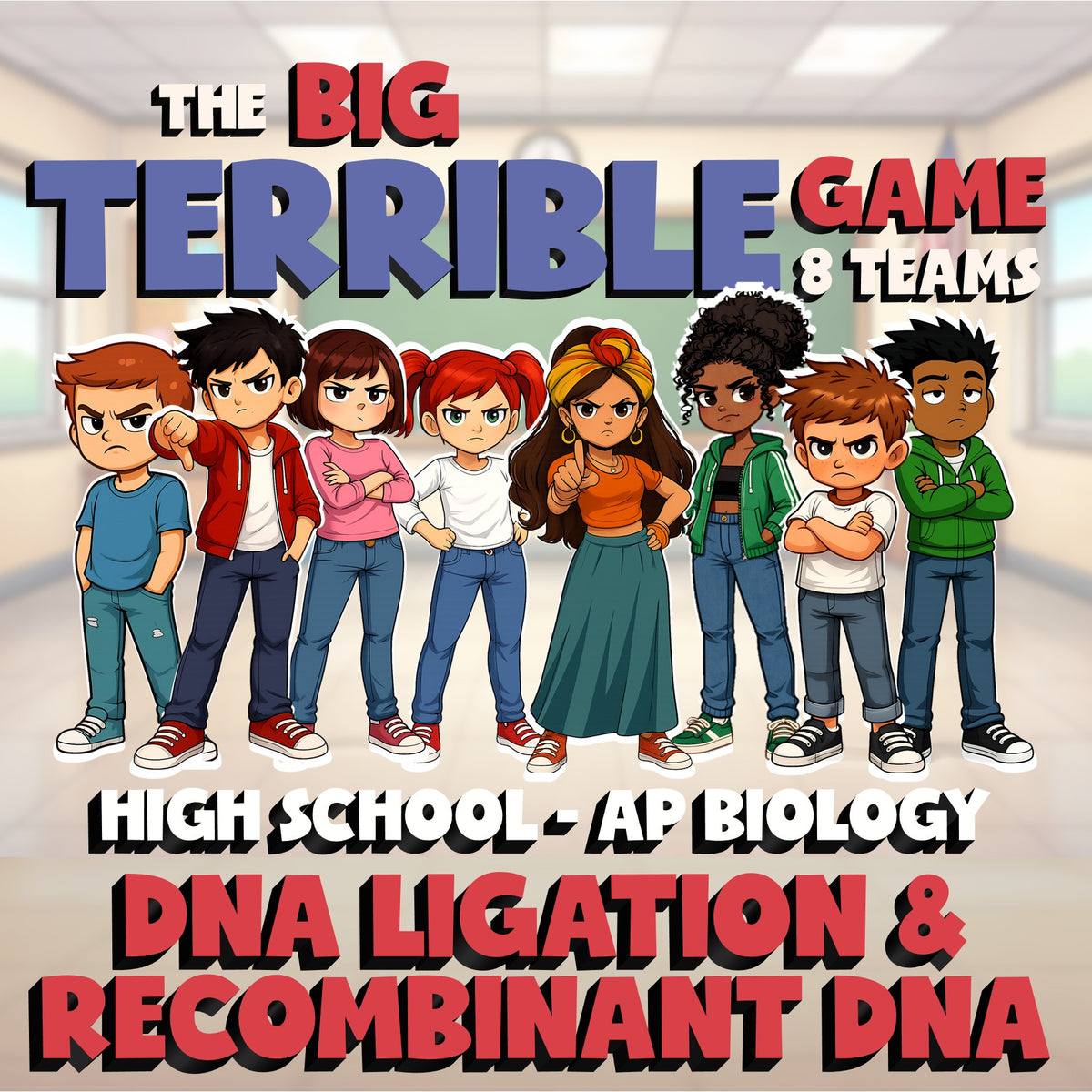 DNA Ligation & Recombinant DNA BIG TERRIBLE GAME - AP Biology Science Review