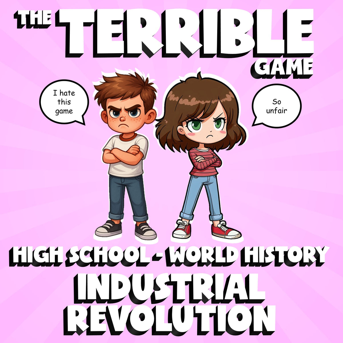 Industrial Revolution THE TERRIBLE GAME - No Prep World History Review Activity
