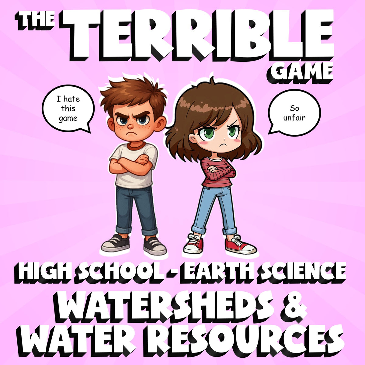 Watersheds & Water Resources THE TERRIBLE GAME - No Prep Earth Science Review