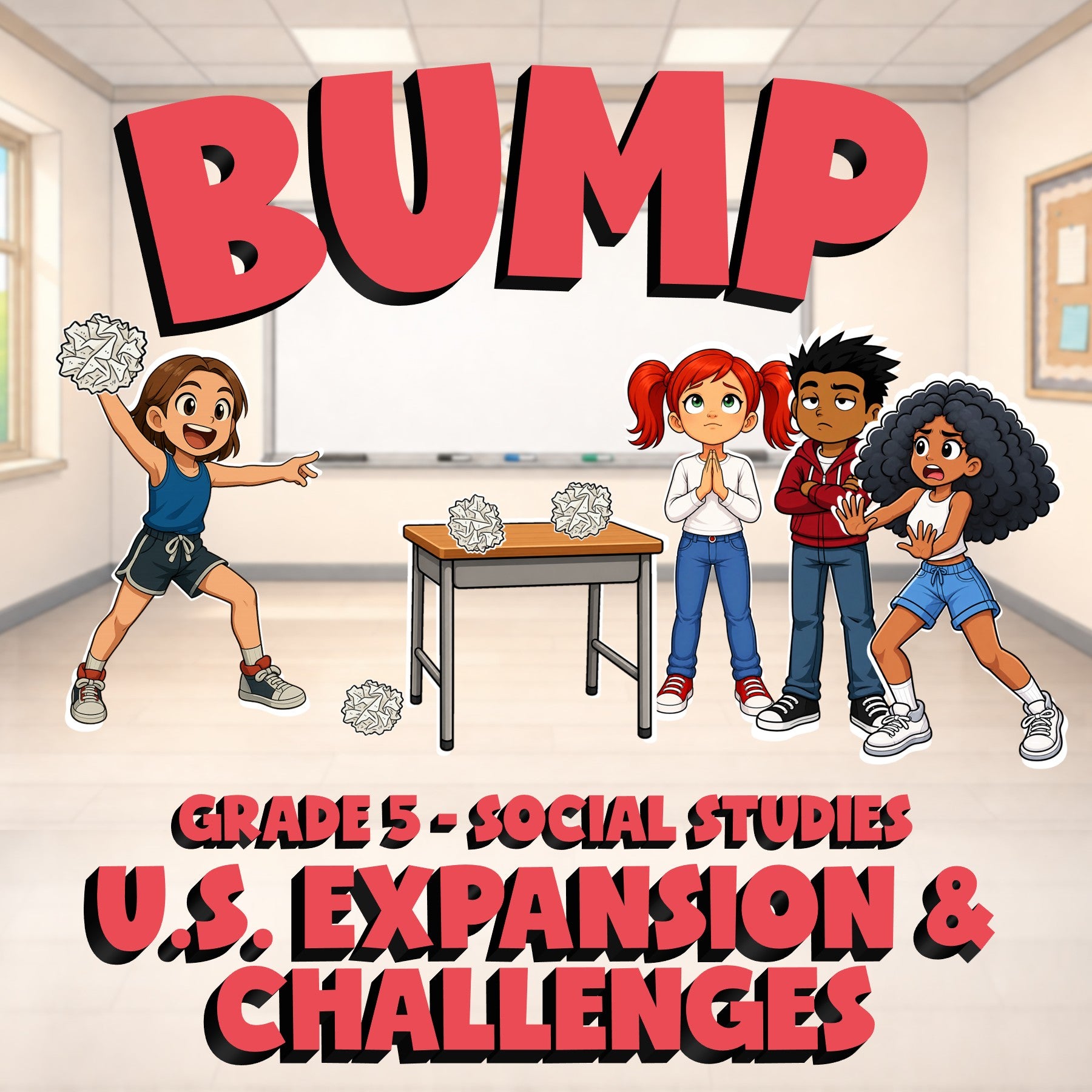 U.S. Expansion & Challenges BUMP Socials Game - No Prep Grade 5 Review Activity