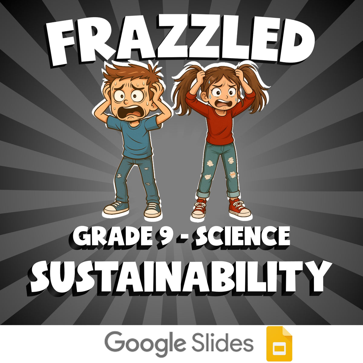 Sustainability FRAZZLED Science Game - No Prep Grade 9 Review Activity