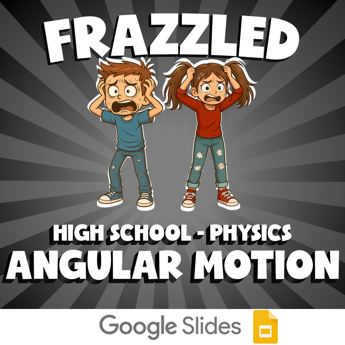 Angular Motion FRAZZLED Science Game - No Prep Physics Review Activity