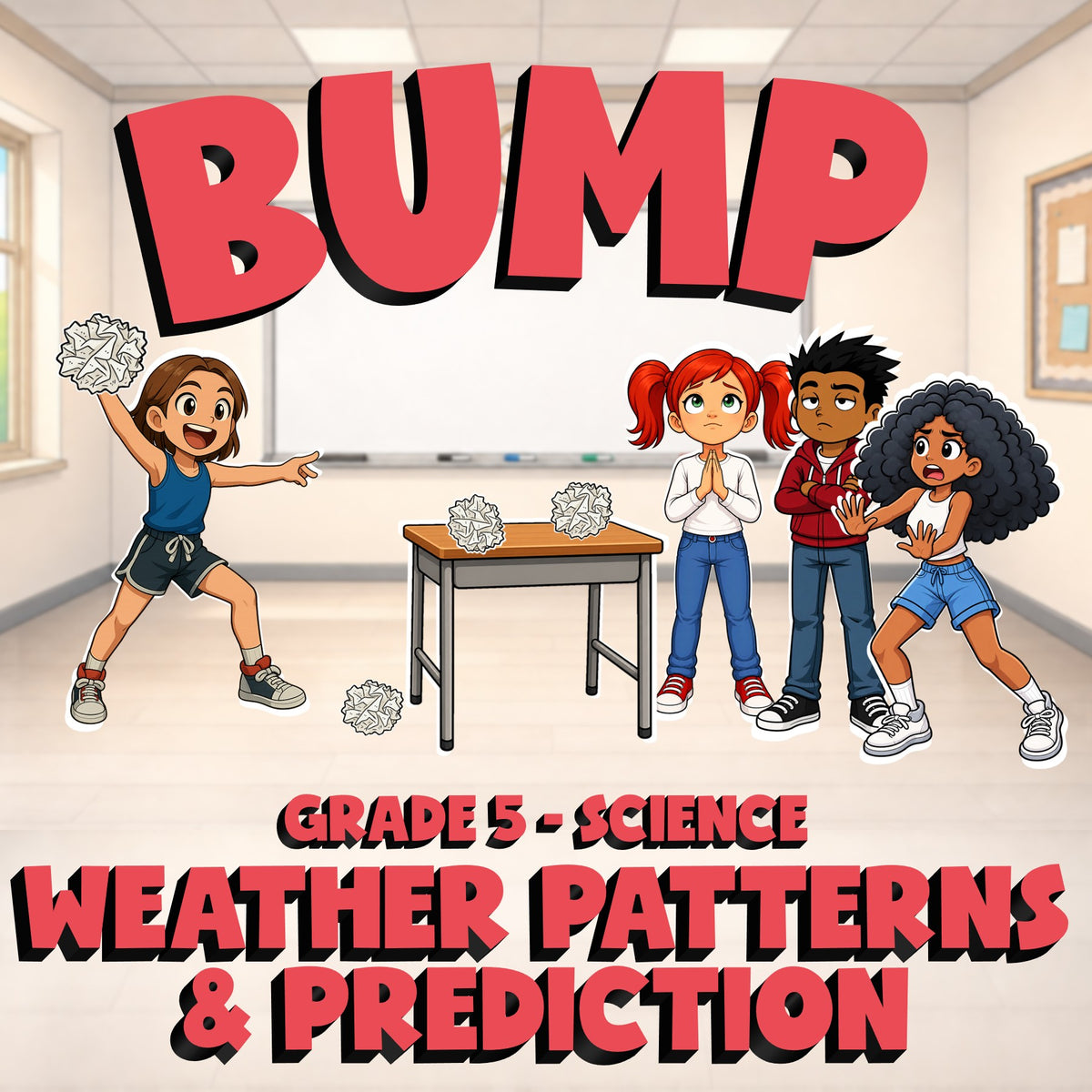 Weather Patterns & Prediction BUMP Science Game - No Prep Grade 5 Review